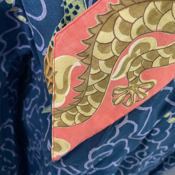 J. Peterman Company Dragon Kimono Dress XS - Picture 9 of 9